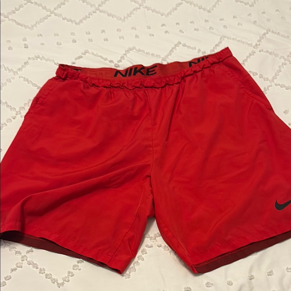 Nike Red Athletic Shorts